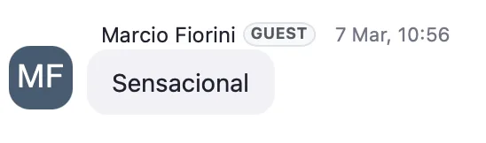 Depoimento de Marcio Fiorini: 'Sensacional'